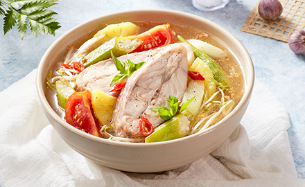 Bouillon de nouilles au poisson
