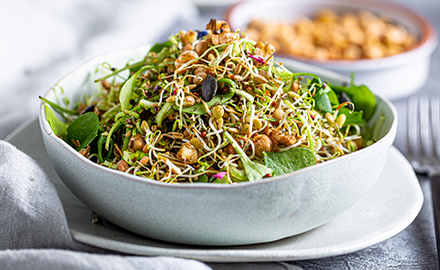 Salade de feuilles de thé